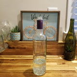 Wine Bottle Candle - Clear