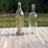 Wine Bottle Candle - Clear