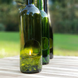 Wine Bottle Candle - Green